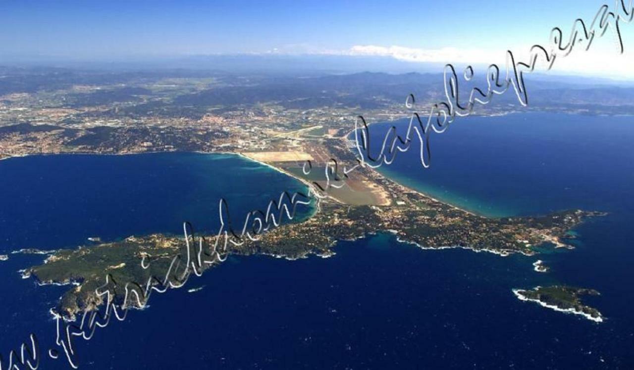 Magnifique Parc de la Presqu'île avec Piscine et Plage face à Porquerolles ! Hyères Exterior foto